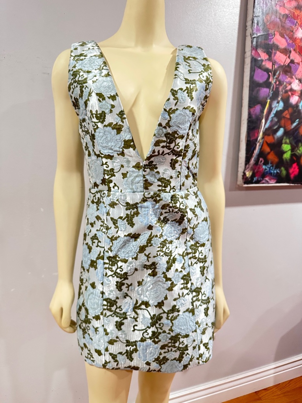 Alice and Olivia TATUM MINI DRESS